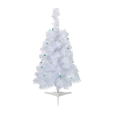 Northlight Slim White Artificial Green Lights 2 Foot Pre-Lit Christmas Tree
