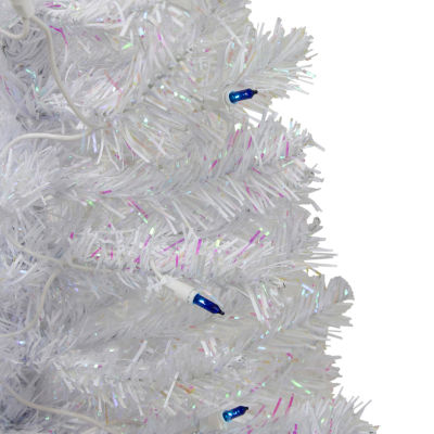 Northlight White Artificial Blue Lights 2 Foot Pre-Lit Pine Christmas Tree