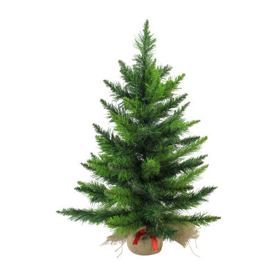 Northlight Mini Balsam Medium Artificial In Burlap Base Unlit 2 Foot Pine Christmas Tree