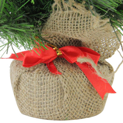 Northlight Mini Balsam Medium Artificial In Burlap Base Unlit 2 Foot Pine Christmas Tree