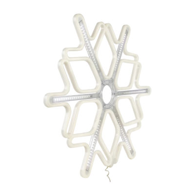 Northlight 16in Cascading Lighted Snowflake Christmas Holiday Yard Art