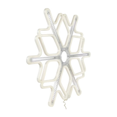 Northlight 16in Cascading Lighted Snowflake Christmas Yard Art