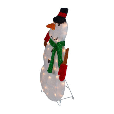 Northlight 24in Black And White Snowman Christmas Holiday Yard Art