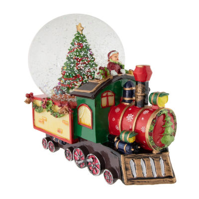 Northlight 8in Children Christmas Train Musical SnowGlobes