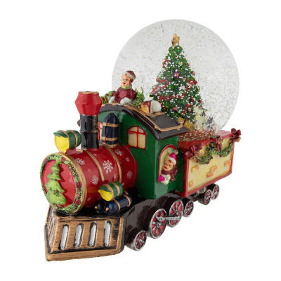 Northlight 8in Children Christmas Train Musical SnowGlobes