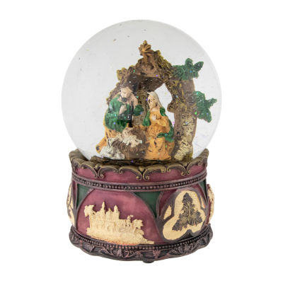 Northlight 5.75in Holy Family Nativity Scene Christmas Lighted Round SnowGlobes