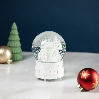 Northlight 5.5in Snowy Christmas Church Musical Water Lighted Round SnowGlobes