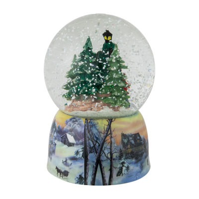 Northlight 6in Christmas Carolers Winter Scene Musical Lighted Round SnowGlobes