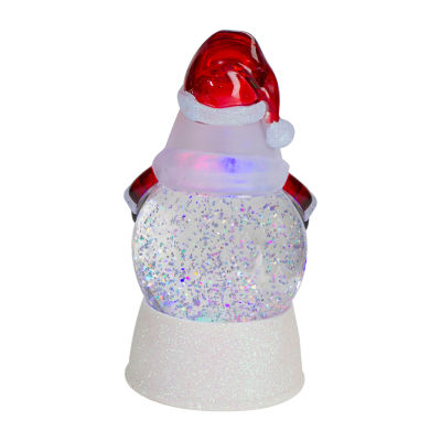 Northlight 7in Led Color Changing Santa Christmas Round SnowGlobes