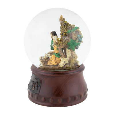 Northlight 5.5in Christmas Nativity Musical Round SnowGlobes