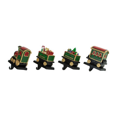 Northlight Merry Train 4.75in 4-pc. Christmas Stocking Holder