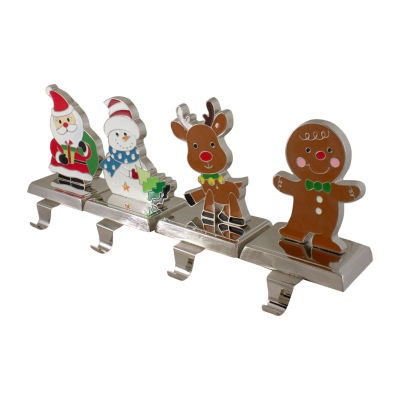 Northlight Figure With Silver Base 4-pc. Christmas Stocking Holder
