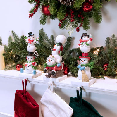 Northlight Snowmen 9in 3-pc. Christmas Stocking Holder