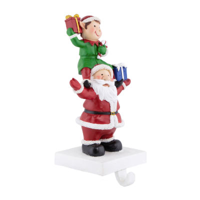 Northlight 8.75in Santa And Elf Christmas Stocking Holder