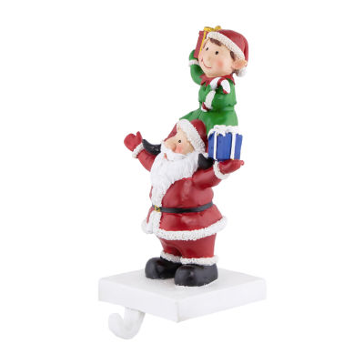 Northlight 8.75in Santa And Elf Christmas Stocking Holder