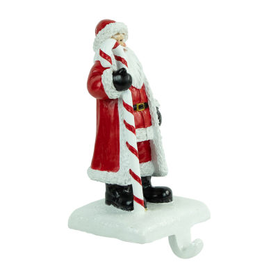 Northlight 6.5in Santa With Candy Cane Christmas Stocking Holder
