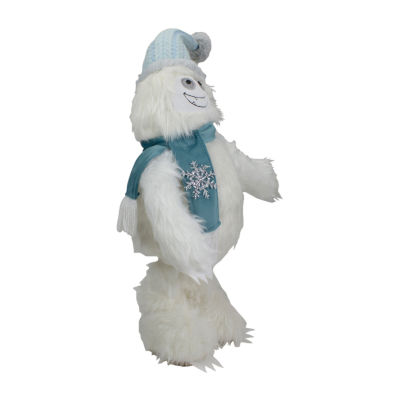 Northlight 23-Inch Plush White And Blue Standing Tabletop Yeti Christmas Gnome