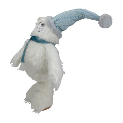 Northlight 23-Inch Plush White And Blue Standing Tabletop Yeti Christmas Gnome