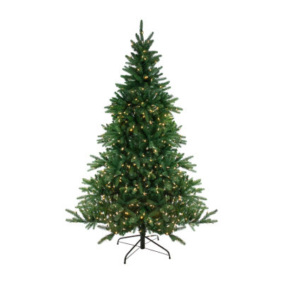 Northlight Full Instant Connect Noble Artificial Dual Led Lights 7 1/2 Foot Pre-Lit Fir Christmas Tree