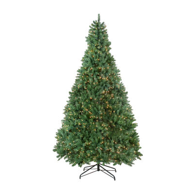 Northlight Full Buffalo Artificial Clear Lights 9 1/2 Foot Pre-Lit Fir Christmas Tree