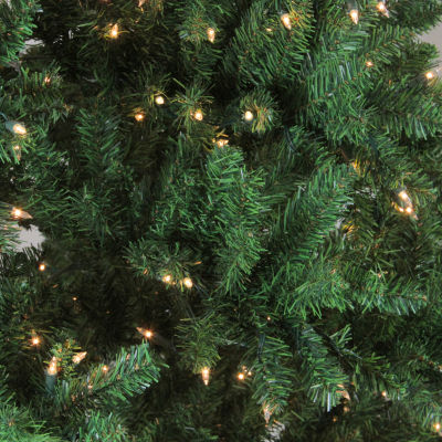 Northlight Full Buffalo Artificial Clear Lights 1/2 Foot Pre-Lit Fir Christmas Tree