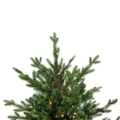 Northlight Potted Deluxe Russian Artificial  Warm White Led Lights 4 Foot Pre-Lit Pine Christmas Tree