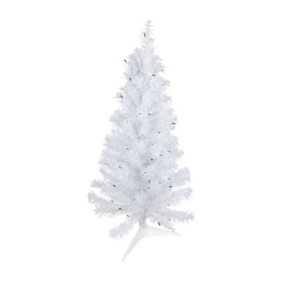 Northlight White Artificial Green Lights Foot Pre-Lit Pine Christmas Tree