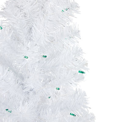 Northlight White Artificial Green Lights Foot Pre-Lit Pine Christmas Tree