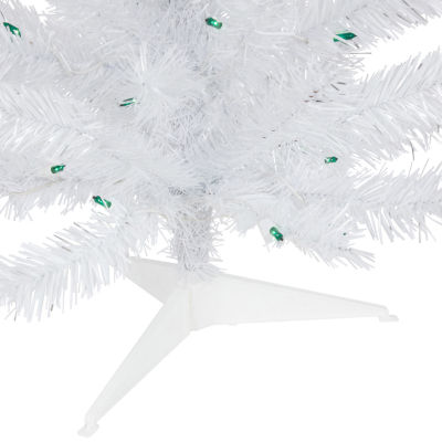 Northlight White Artificial Green Lights Foot Pre-Lit Pine Christmas Tree