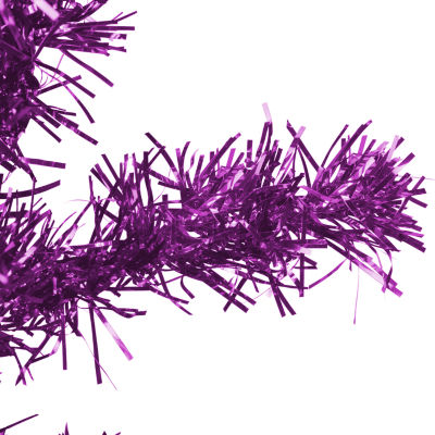 Northlight Purple Artificial Tinsel  Unlit 4 Foot Christmas Tree