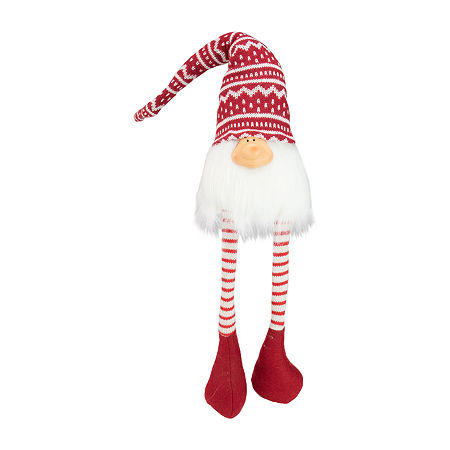 Northlight 29in Red And White Smiling Christmas Decoration Gnome, One Size, Red