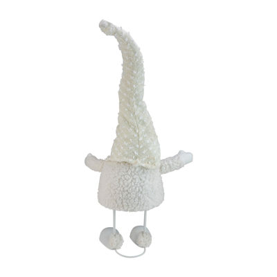Northlight 24.5in White And Beige Sparkling Serena Christmas Gnome