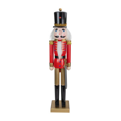 Northlight 36in Red And Gold Soldier  With Sword Christmas Nutcracker