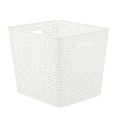 Home Expressions Extra Large Durable Plastic Weave Storage Bin