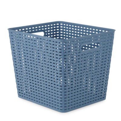 Home Expressions Extra Large Durable Plastic Weave Storage Bin