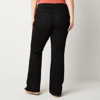 a.n.a Womens High Rise Flare Leg Jean