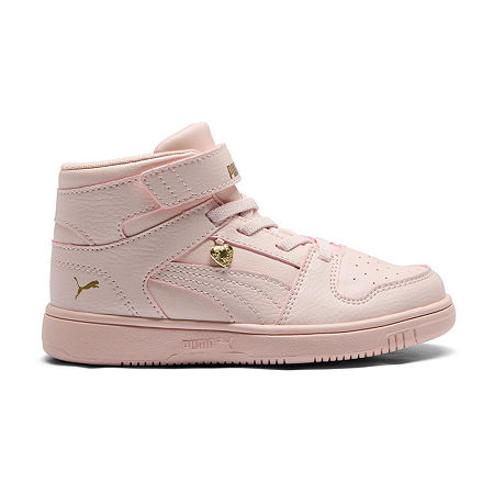 PUMA Rebound Layup Rcl Valentine Little Girls Basketball Shoes, 11 Medium, Pink