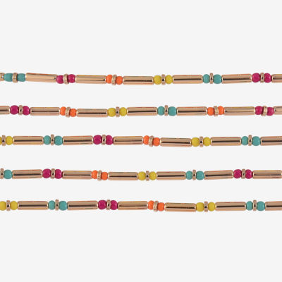 Mixit Womens 18 Inch Beaded Necklace