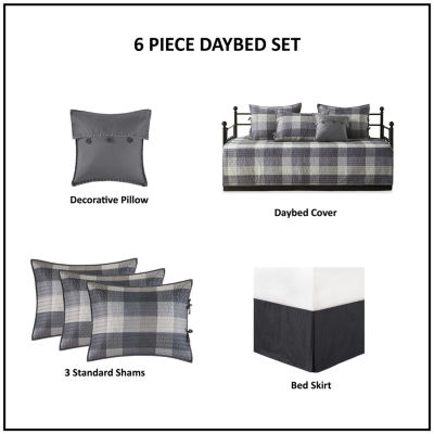 Madison Park Daybed Pioneer 6-pc. Reversible Coverlet Set