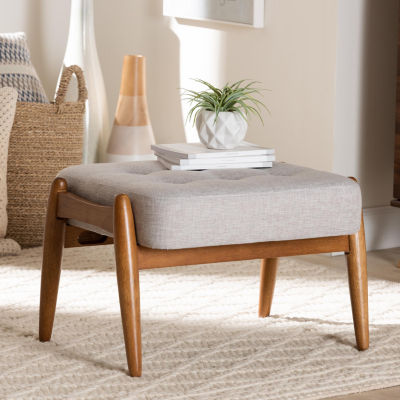Jeanine Wooden Footstool