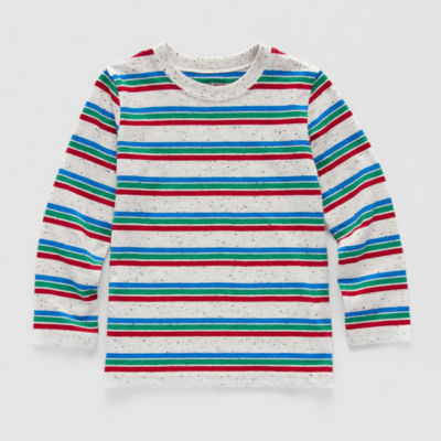 Okie Dokie Toddler & Little Boys Crew Neck Long Sleeve T-Shirt