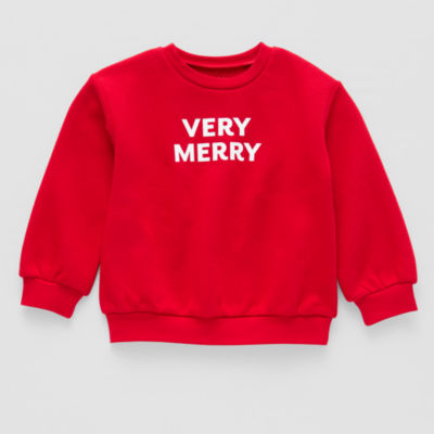 Okie Dokie Toddler Unisex Crew Neck Long Sleeve Fleece Sweatshirt