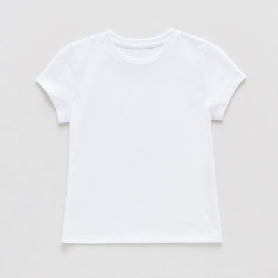 Thereabouts Little & Big Kid Girls Crew Neck Short Sleeve Regular Fit Graphic T-Shirt