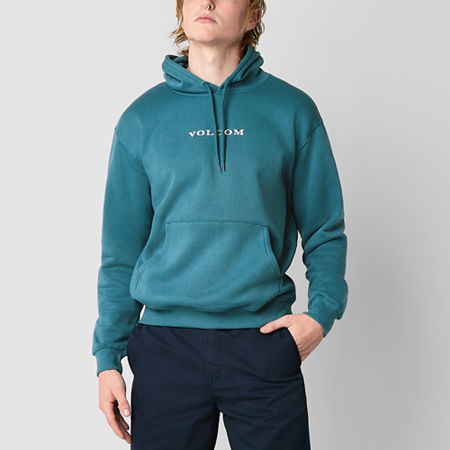 VOLCOM Mens Hooded Long Sleeve Sweatshirt, Medium, Blue