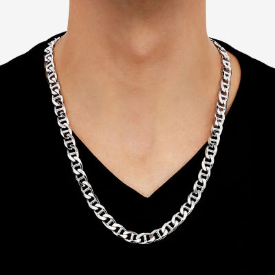 Limited Quantities! Mens Sterling Silver 24 Inch Mariner Chain Necklace