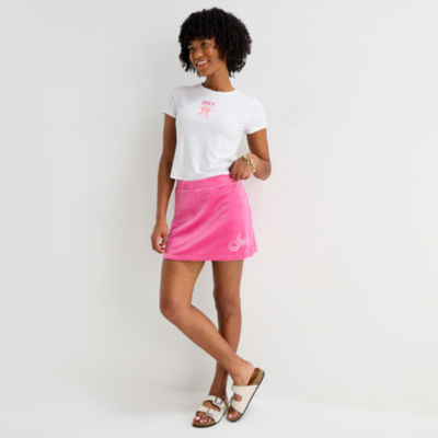 Juicy By Juicy Couture Womens Juniors Mid Rise Scooter Skirt