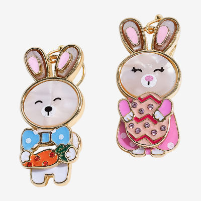 Mixit Easter Boy & Girl Bunny Womens Drop Earrings