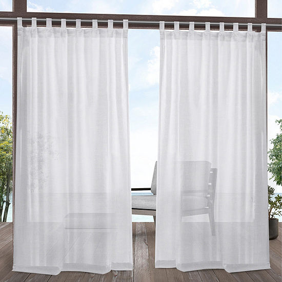 Exclusive Home Curtains Miami Light-Filtering Tab Top Set of 2 Outdoor Curtain Panel