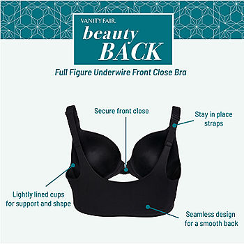Vanity Fair Womens Beauty Back Full Figure Front Close Underwire