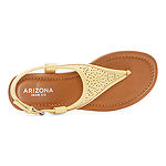 Arizona Womens Shelby Criss Cross Strap Flat Sandals